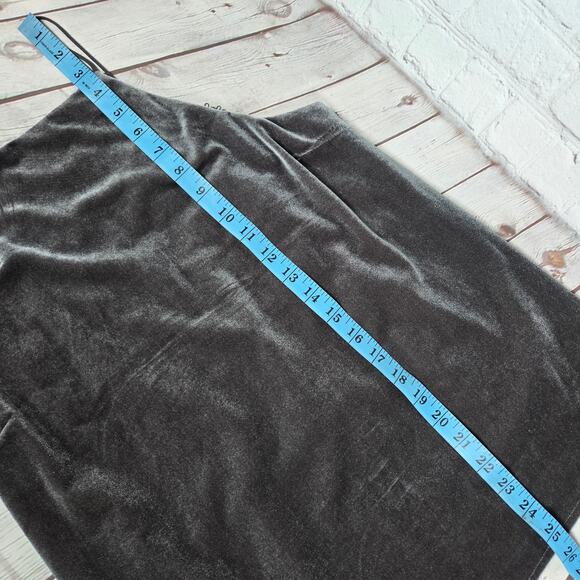 Do+Be Velvet Strappy Lace Trim Criss Cross Back Tank M Gray - Picture 7 of 7